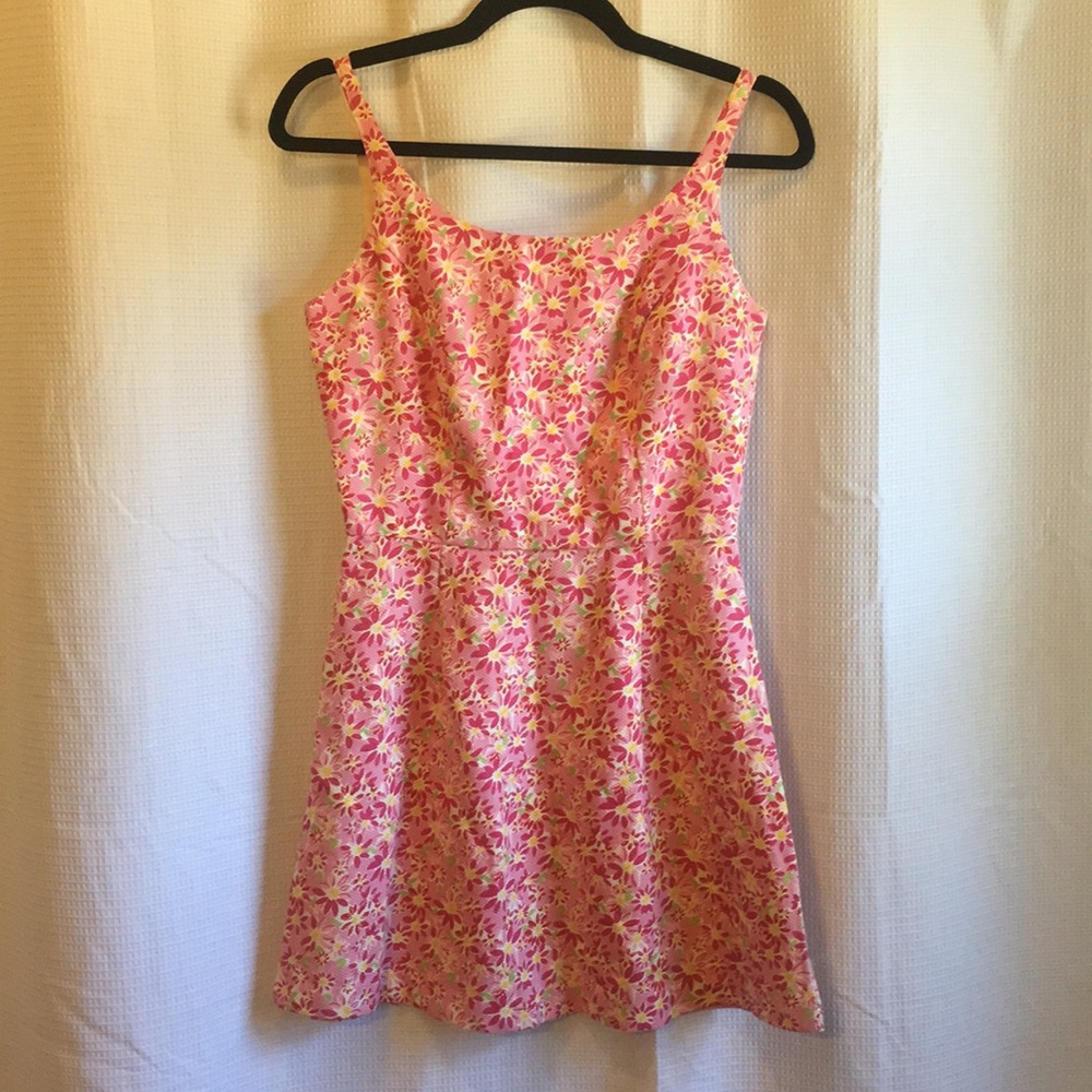 Pink Floral Mini Dress